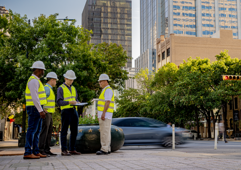 Construction team working