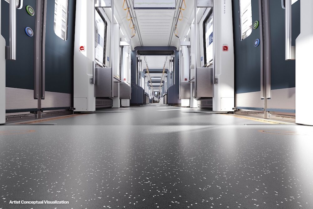 Light Rail Vehicle Rendering