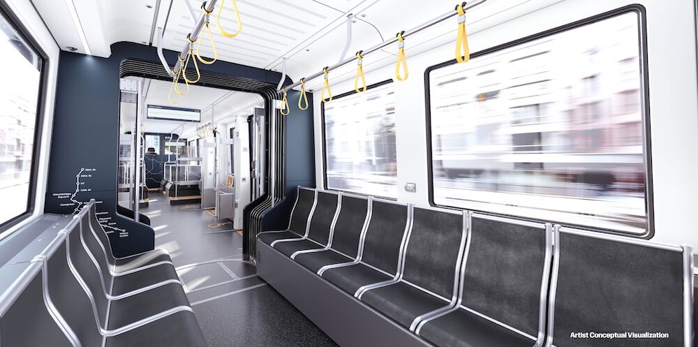 Light Rail Vehicle Rendering