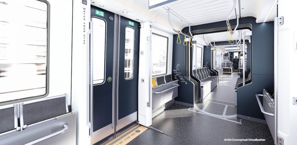 Light Rail Vehicle Rendering