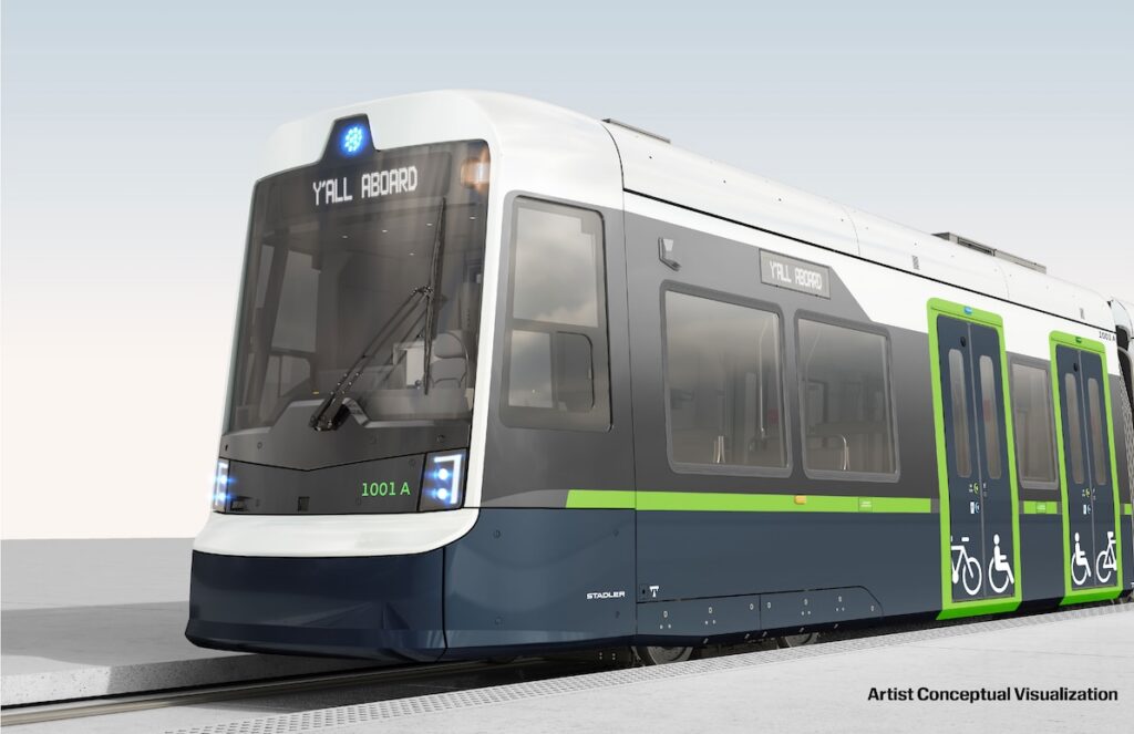 Light Rail Vehicle Rendering